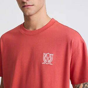 Express Embroidered X Logo Streetwear Premium Weight Cropped Loose T-Shirt Small